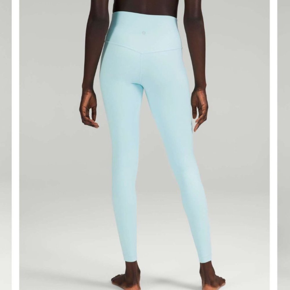 ❌SOLD❌ LULULEMON Align High-Rise Pant 28" Icing Blue yoga leggings size 14 28" - Picture 2 of 11